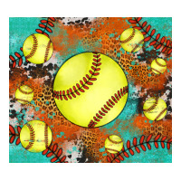 Softball Cowhide Turquoise Glitter Tumbler Premium Tee | Teevron