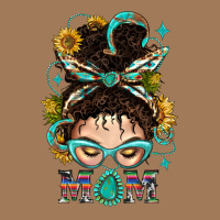 Western Messy Bun Mom With Sunflower Classic Tee | Teevron