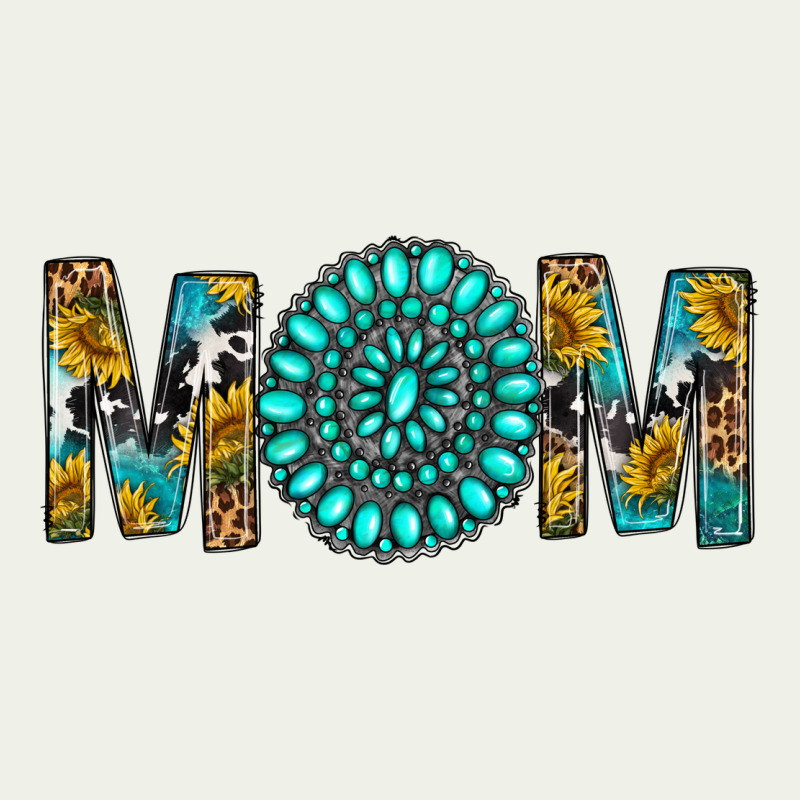 Western Mom With Turquoise Gemstone Urban Heavy Tee by BundleAndBundleShop | Teevron