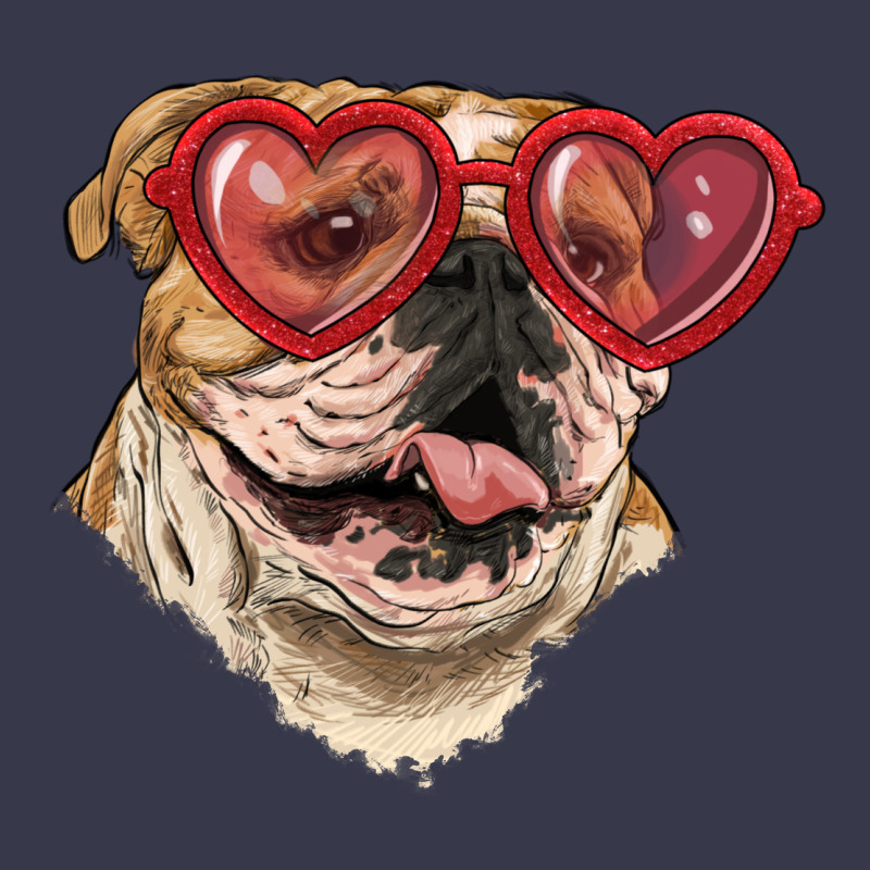 English Bulldog With Love Glass Long Sleeve Tee by RanaPortraitStore | Teevron