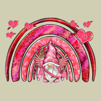 Valentines Day Rainbow With Cupid Gnome Heavy Core Tee | Teevron