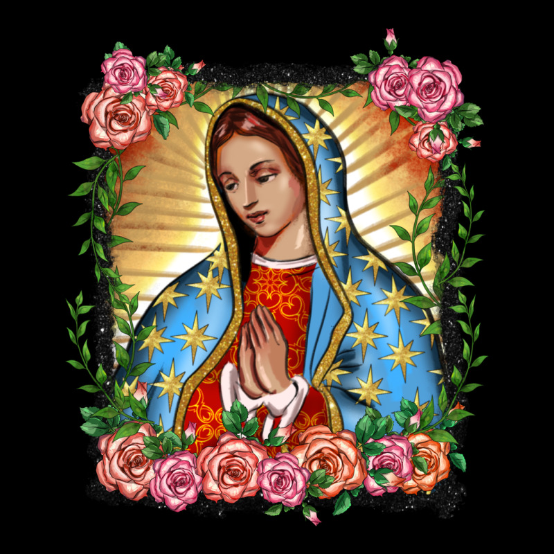 Lady Of Guadalupe Portrait Heavy Core Tee by BarkalooDesign | Teevron