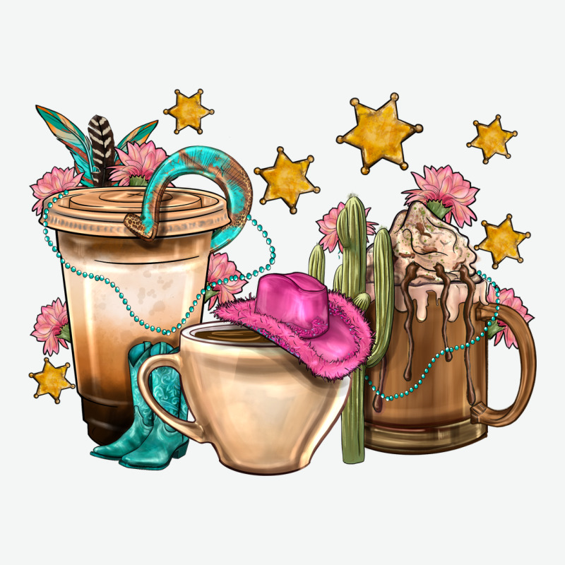 Western Cowgirl Coffee Cup Bbs Urban Heavy Tee by BundleAndBundleShop | Teevron