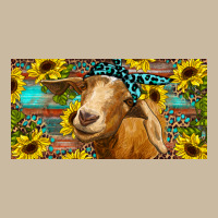 Goat With Sunflowers And Leopard Long Sleeve Tee | Teevron