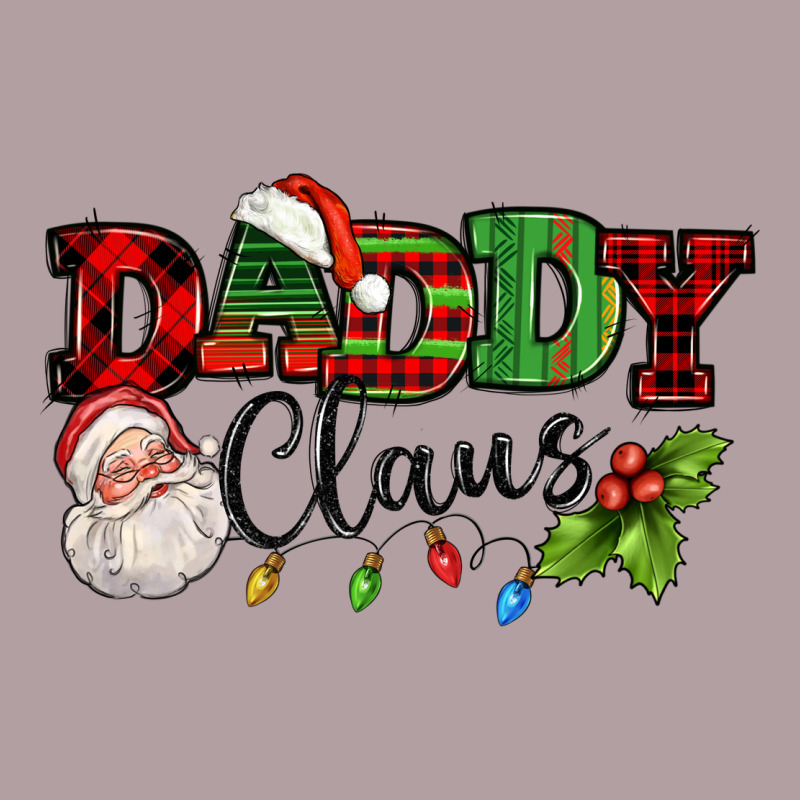 Daddy Claus Santa Christmas Lights And Holly Vintage Hoodie by NancyCooperArtShop | Teevron