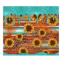 turquoise leopard distressed serape background tumbler | Teevron
