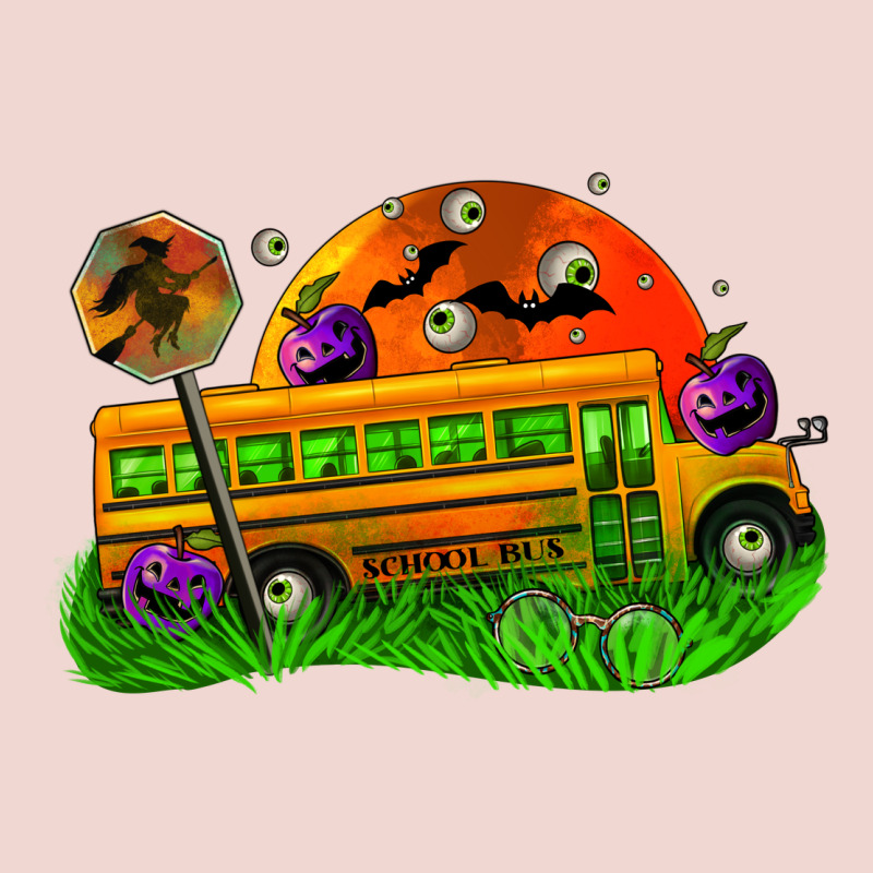 Halloween School Bus Premium Sweatshirt by FaDigitalArtStudio | Teevron