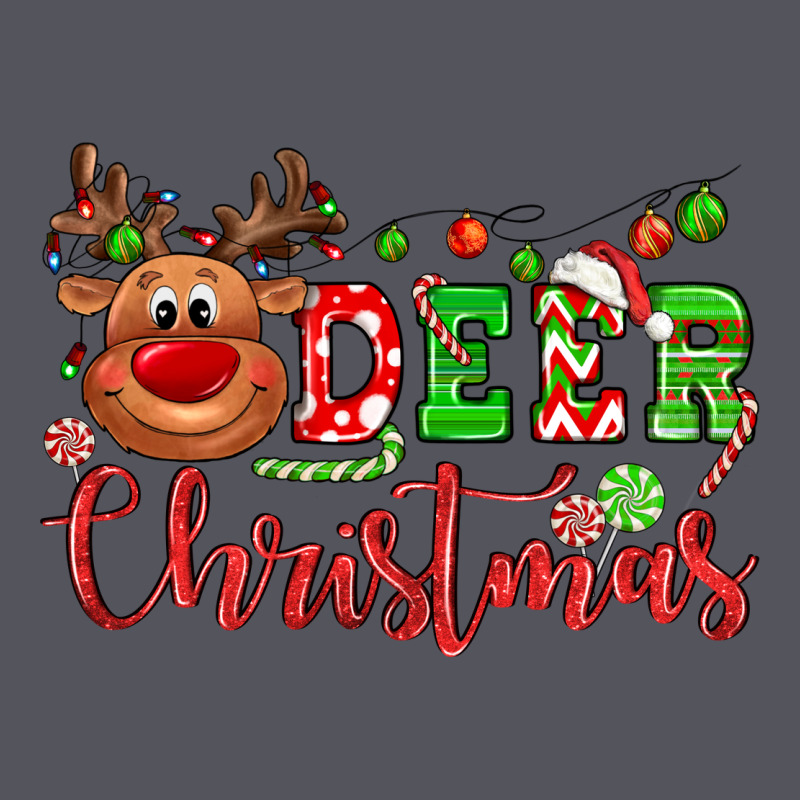 Deer Christmas Reindeer Vintage Hoodie by NancyCooperArtShop | Teevron