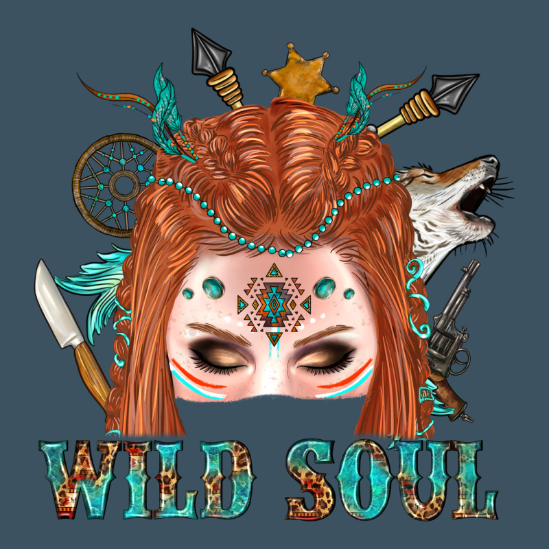Western İndian Wild Soul With Braid Hair Woman Urban Heavy Tee by BundleAndBundleShop | Teevron