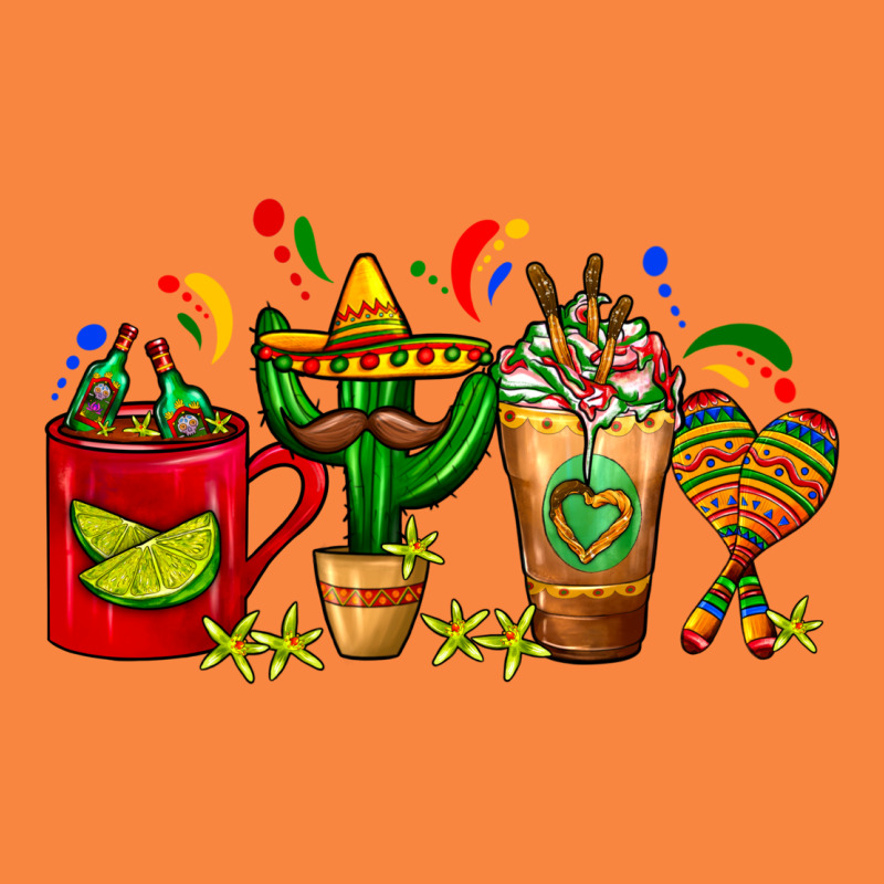 Mexico Coffee Cups With Cactus Sombrero And Maraca Premium Sweatshirt by FaDigitalArtStudio | Teevron