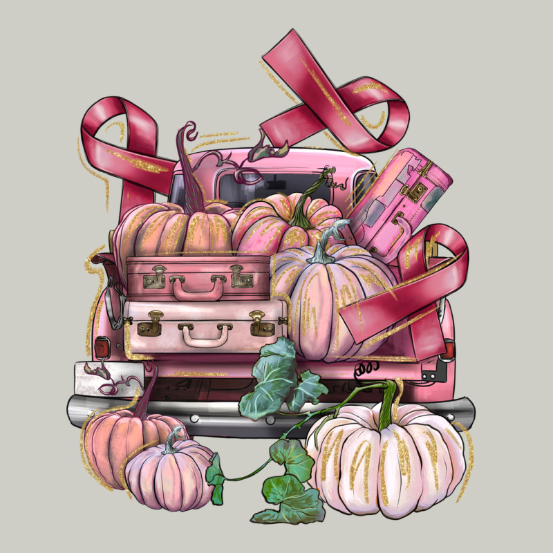 Breast Cancer Truck With Pumpkins Heavyweight Hoodie by FaDigitalArtStudio | Teevron
