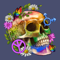 Pride Skull And Transgender Symbol With Peace Vintage Tee | Teevron