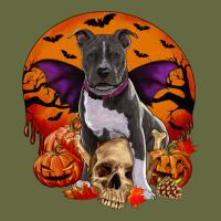 Halloween Pitbull Dog Long Sleeve Tee | Teevron