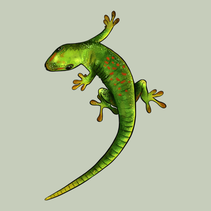 Green Lizard Illustrations Ladies Tee by LillyAllenDesigns | Teevron