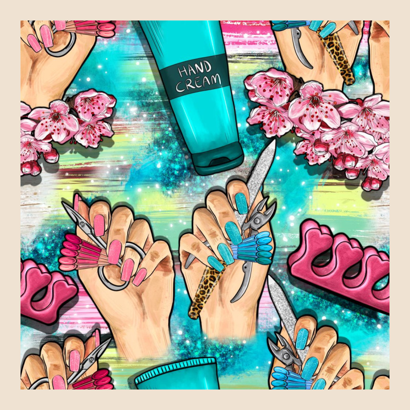 Hand Cream And Nail Tools With Serape And Glitter Seamless Pattern Bbs Urban Heavy Tee by BundleAndBundleShop | Teevron