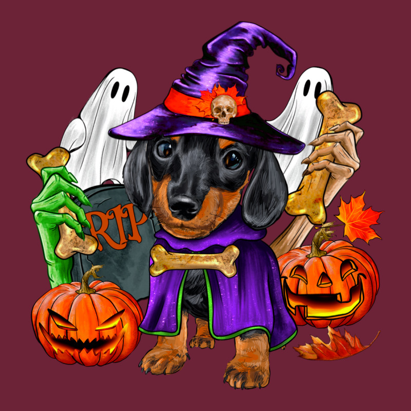 Halloween Dachshund Puppy Dog Long Sleeve Tee by RanaPortraitStore | Teevron