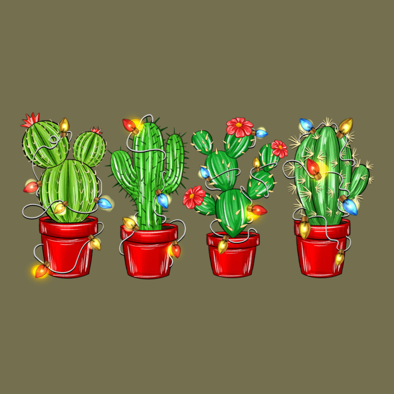 Christmas Cactuses Vintage Hoodie by MaliasSmallBusiness | Teevron