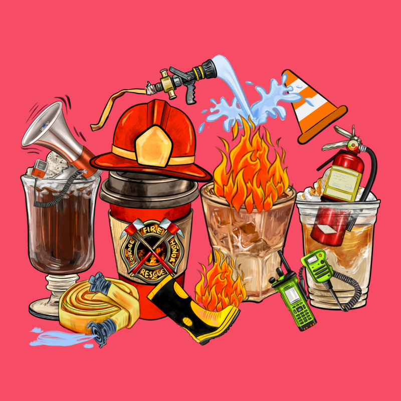 Firefighter Coffee Cups Premium Sweatshirt by FaDigitalArtStudio | Teevron