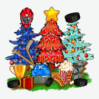 Christmas With Ice Hockey Trees Urban Heavy Tee | Teevron