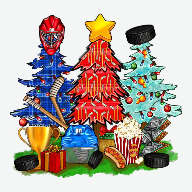 Christmas With Ice Hockey Trees Urban Heavy Tee by BundleAndBundleShop | Teevron