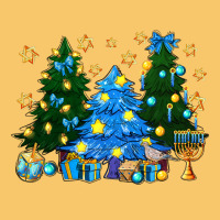 Hannukah Christmas Trees Vintage Hoodie | Teevron