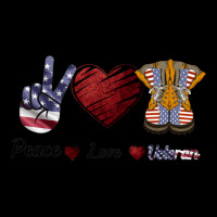 Peace Love Veteran Heavyweight Sweatshirt | Teevron