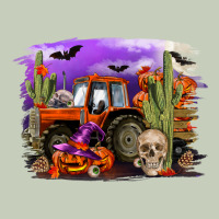 Halloween Tractor Long Sleeve Tee | Teevron