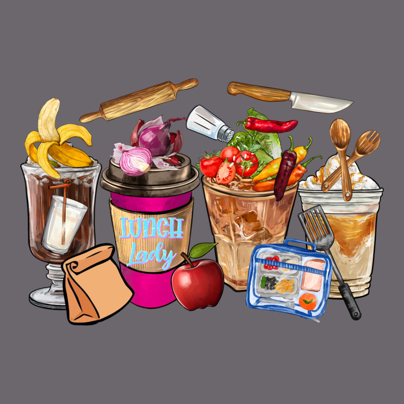 Lunch Lady Coffee Cups Premium Sweatshirt by FaDigitalArtStudio | Teevron