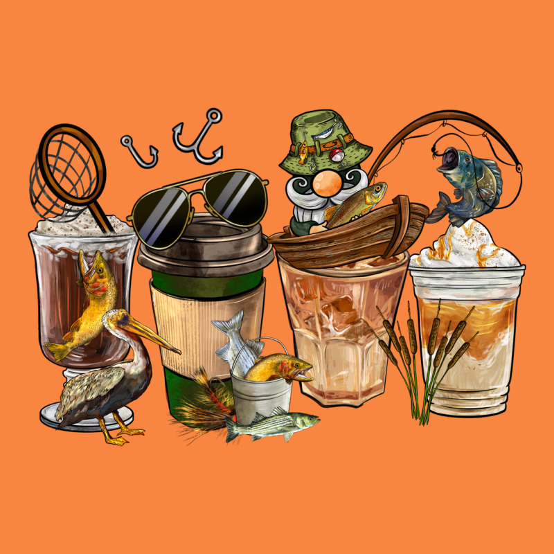 Fishing Coffee Cups Premium Sweatshirt by FaDigitalArtStudio | Teevron