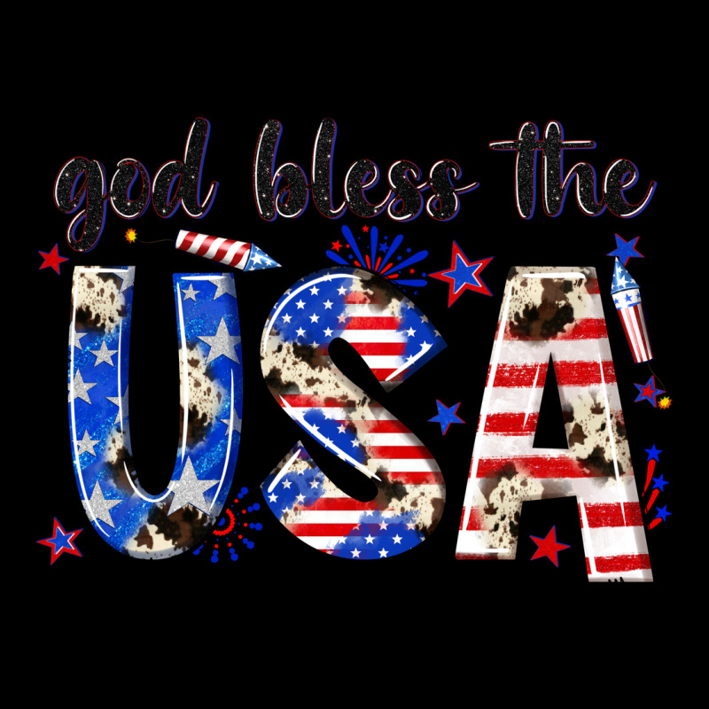 God Bless The Usa Ladies Tee by NancyCooperArtShop | Teevron