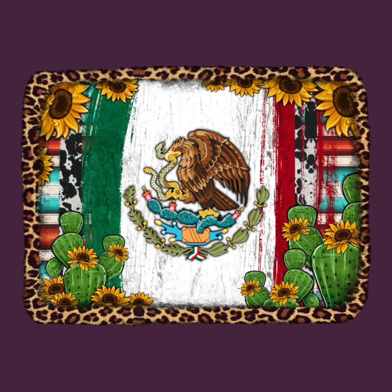 Mexican Flag Background With Cactus And Sunflower Premium Tee by Jasminsmagicworld | Teevron