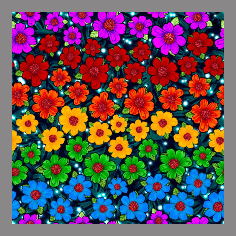 Pride Lgbtq Flowers Seamless Pattern Vintage Tee by BundleAndBundleShop | Teevron
