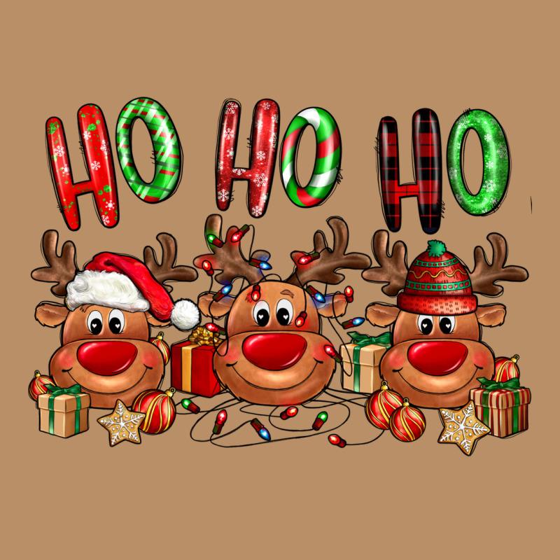 Ho Ho Ho Reindeer Vintage Hoodie by NancyCooperArtShop | Teevron