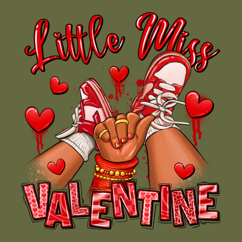 Little Miss Valentine Afro Kid Sneakers Long Sleeve Tee by RanaPortraitStore | Teevron