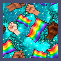 Pride Lgbtq Hands With Flag Seamless Pattern Vintage Tee | Teevron