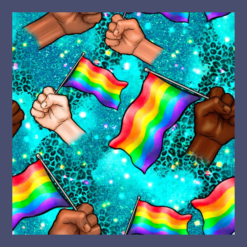 Pride Lgbtq Hands With Flag Seamless Pattern Vintage Tee by BundleAndBundleShop | Teevron