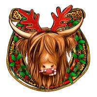 Christmas Highland Cow Mistletoe Christmas Premium Tee | Teevron