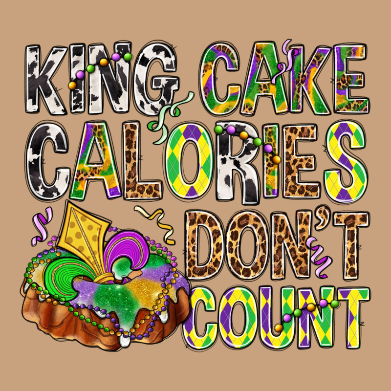 King Cake Calories Don't Count Mardi Gras Vintage Tee by BundleAndBundleShop | Teevron