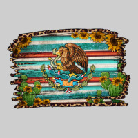 Cactus Turquoise Serape Leopard Mexican Flag Premium Tee | Teevron