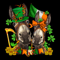 St Patricks Donkeys With  Shamrocks Heavy Core Tee | Teevron