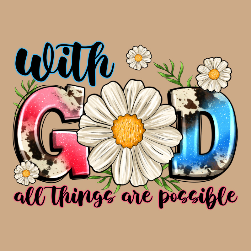 With God All Things Are Possible Vintage Hoodie by MaliasSmallBusiness | Teevron