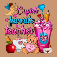 Cupid's Favorite Teacher Valentine's Day Frappe Heavyweight Hoodie | Teevron