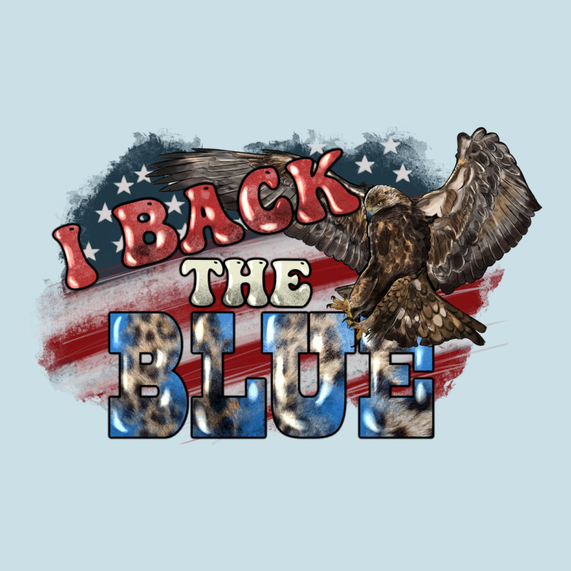 I Back The Blue Eagle Ladies Tee by NancyCooperArtShop | Teevron