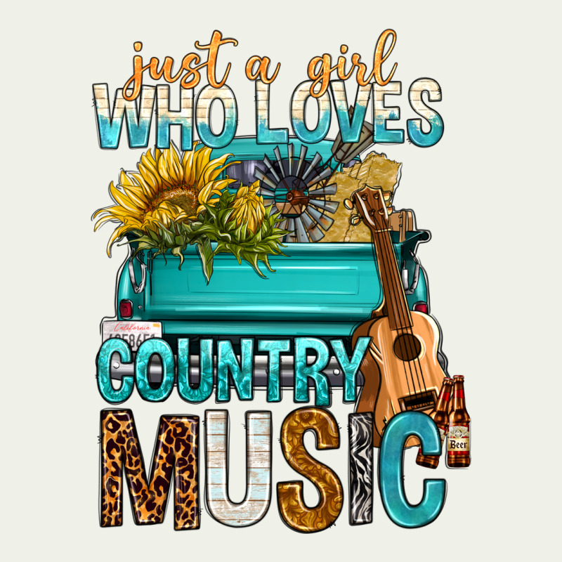 Just A Girl Who Loves Country Music Urban Heavy Tee by BundleAndBundleShop | Teevron