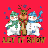 Let It Snow Reindeer Snowman Zipper Hoodie | Teevron