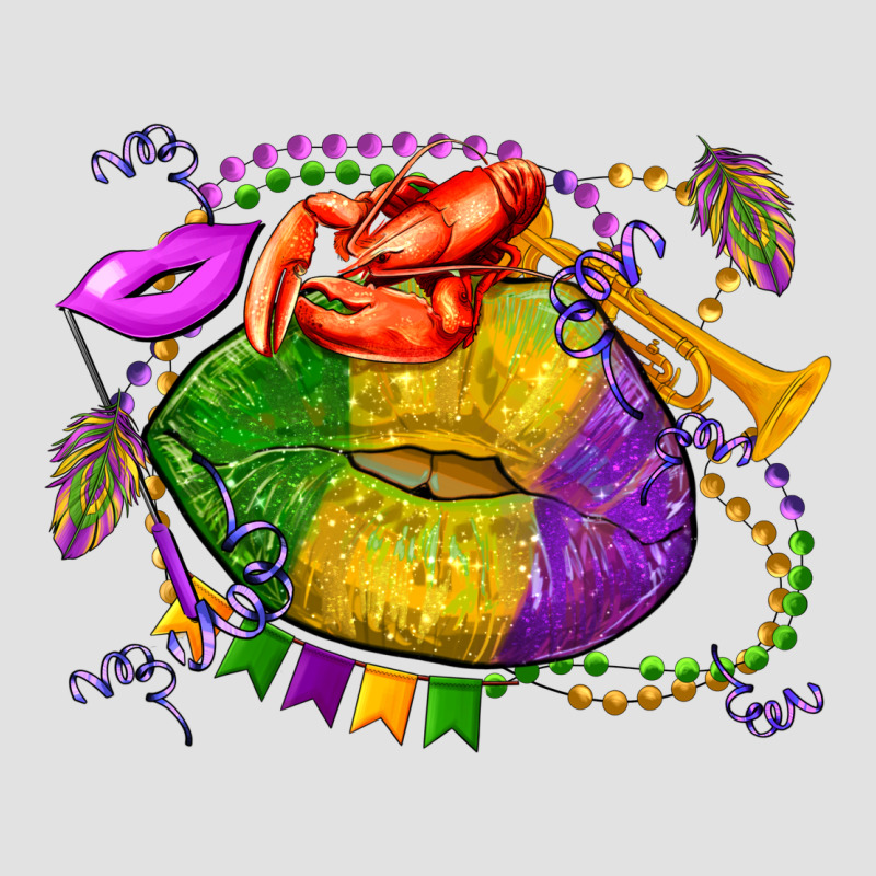 Mardi Gras Lips Olivia Premium Hoodie by OliviaCreatesArt | Teevron