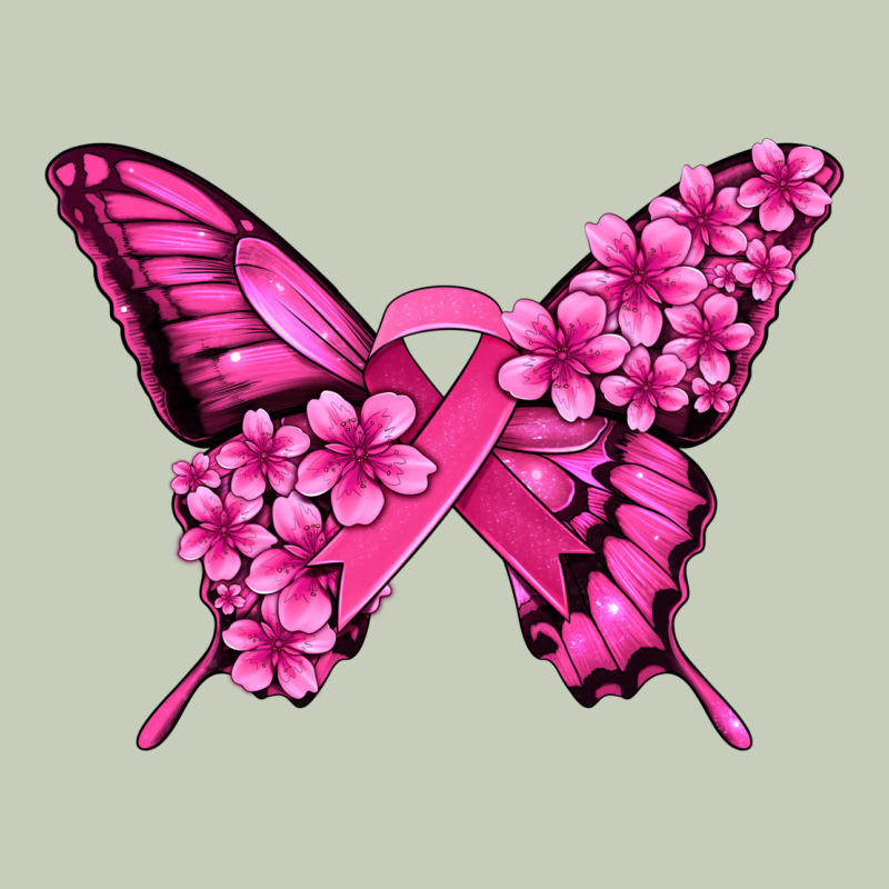 Pink Ribbon Breast Cancer Butterfly Ladies Tee by Jasminsmagicworld | Teevron