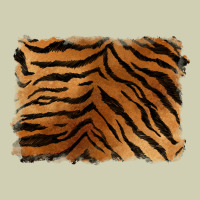 Handdrawn Tiger Pattern Background Heavy Core Tee | Teevron
