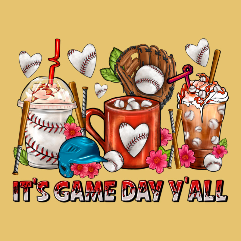 It's Game Day Y'all Baseball Coffee Cups Premium Sweatshirt by FaDigitalArtStudio | Teevron