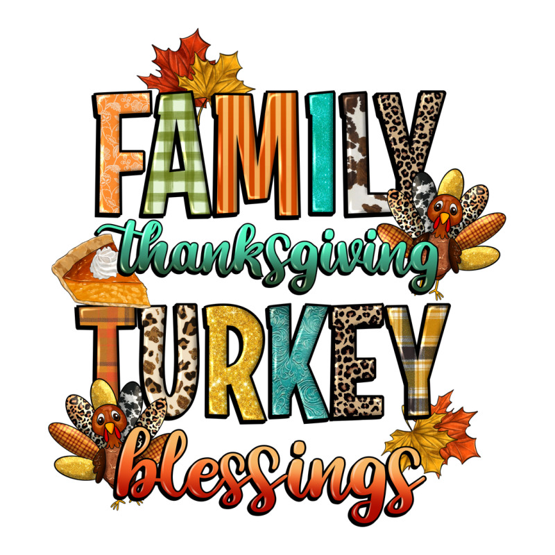 Family Thanksgiving Turkey Blessing Zipper Hoodie by CowGirlArtShop | Teevron